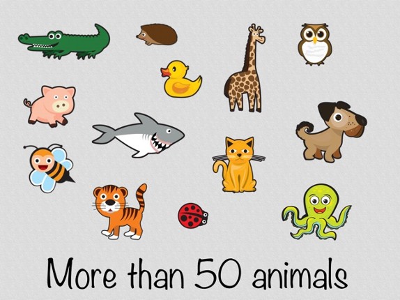 Animals - educational puzzle games for kids and toddlers screenshot