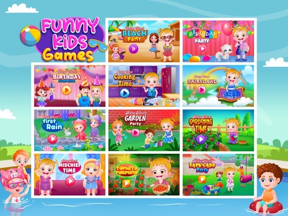 Baby Hazel Gardening Time Game Image