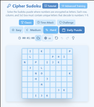 Cipher Sudoku Image