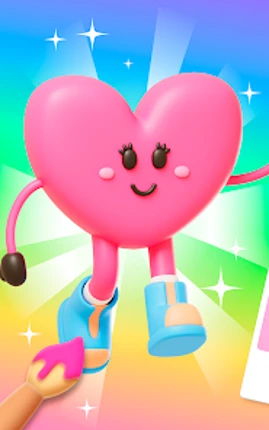 Cute Minis 3D Coloring Book screenshot