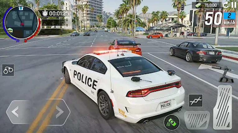 US Police Car Chase Driving 3d screenshot