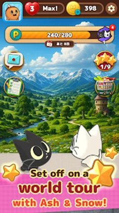 Ash & Snow: Cat Pop'n Match screenshot