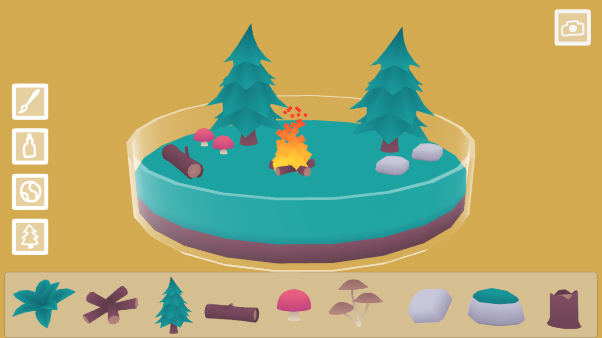 Games like Tiny Worlds in Flasks