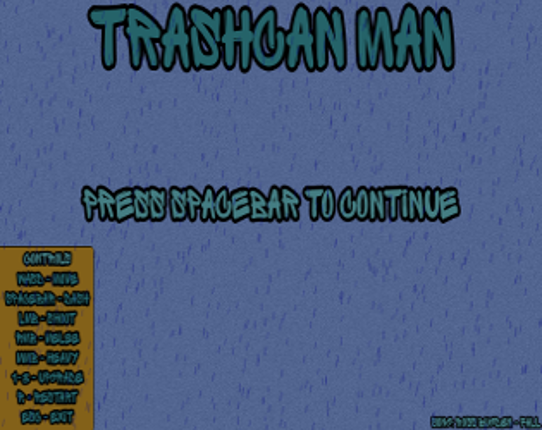 Trashcan Man Game Cover