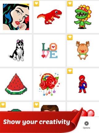 Pixel Color by Number Art Game screenshot