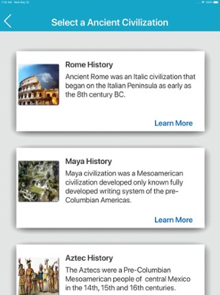 Ancient History Quiz screenshot