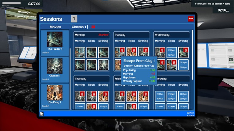 Cinemaster Cinema Simulator screenshot