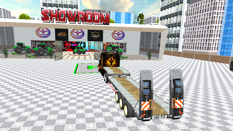 US truck transport Game 3d Image
