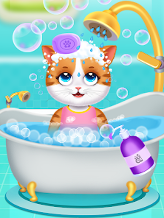 Cute Cat Care and Babyshower Image