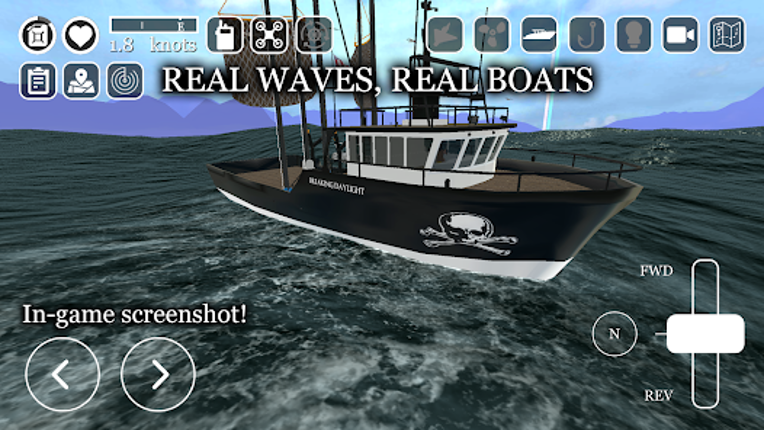 uCaptain: Boat Fishing Game 3D screenshot