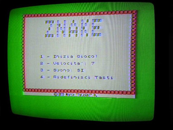 ZNAKE (ZX Spectrum) screenshot
