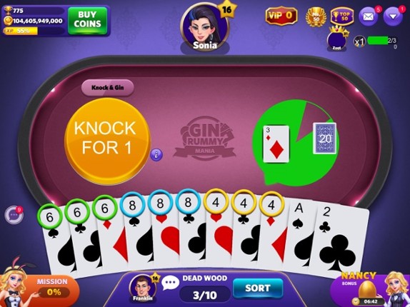 Gin Rummy Mania-No Ads,No Stop screenshot