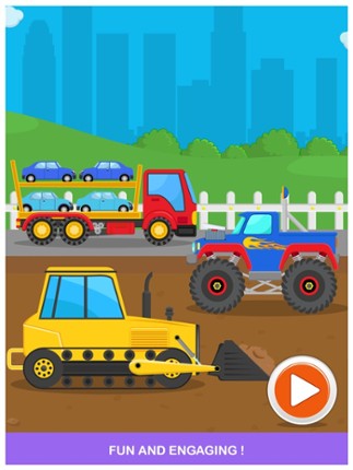 Peekaboo Trucks Cars and Things That Go Lite Learning Game for Kids Image