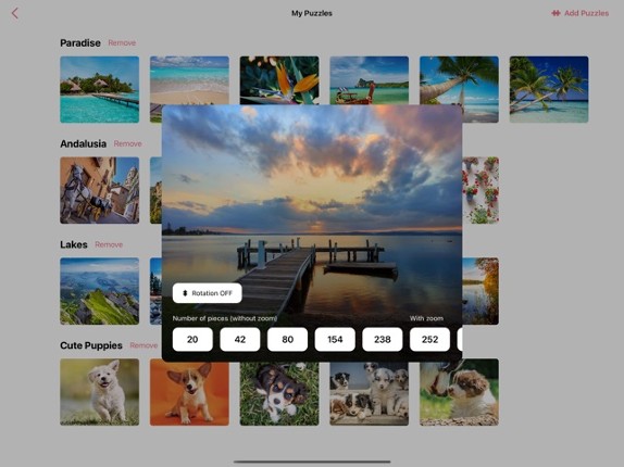 Personal Jigsaw Puzzle screenshot