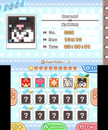 Sanrio Characters Picross screenshot