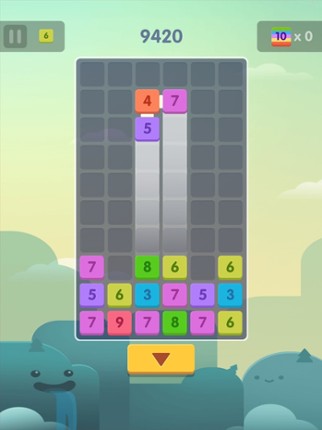 Tens Up-Merge Blocks screenshot