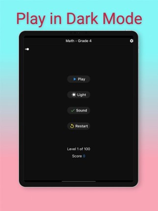 4th Grade Math Challenge Game Image