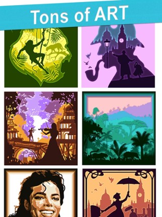Color by number: Paper art Image