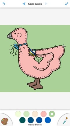 Cute Duck Coloring Drawing Book For Kids screenshot