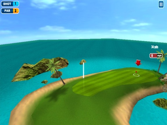 Flying Golf 3D Image