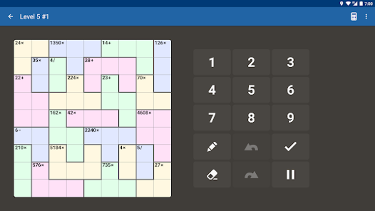 Andoku Calcudoku Image