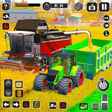 Tractor Farming Game Harvester Image