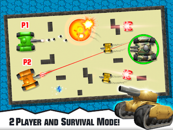 2 Player Tank Wars screenshot