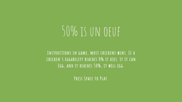 50% is un oeuf Image