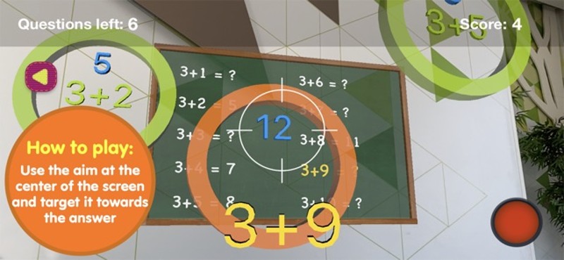 Math skills Addition - AR game screenshot
