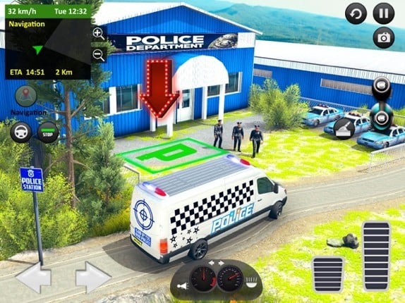 Offroad Police Van Transporter screenshot