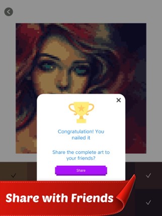 Pixel Color by Number Art Game screenshot
