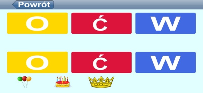 Polskie Litery Numery Kolory screenshot