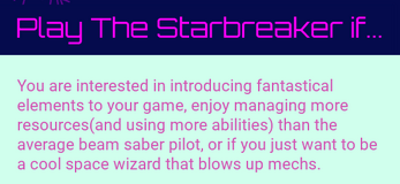 The Starbreaker: A Beam Saber Playbook Image