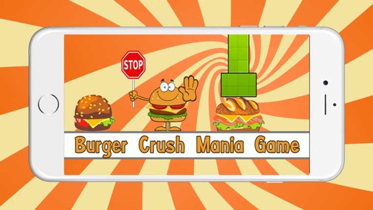 Burger Crush Mania Free Game for Kids Image