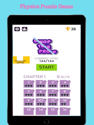 Chop Prop Cut It Brain Puzzle screenshot