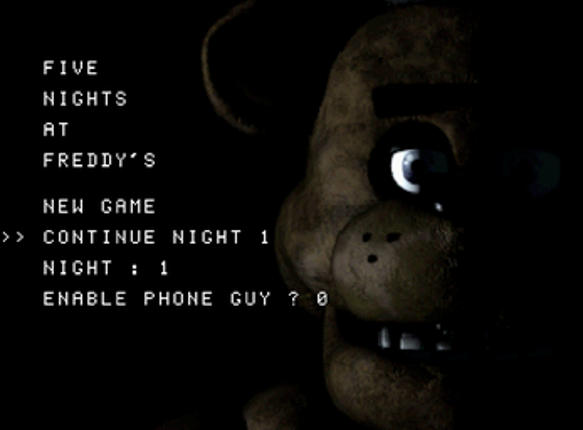Five Night at Freddy's on the Playstation 1 Image