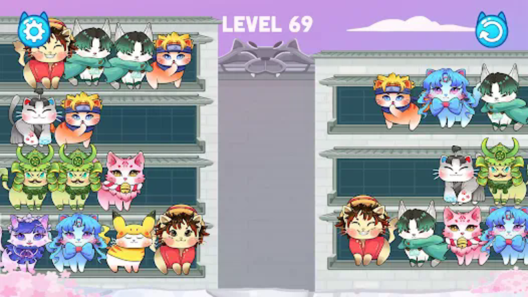 Cat Sort Color: Classic Puzzle screenshot