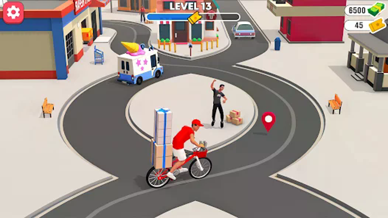 Delivery Boy Bicycle Game screenshot