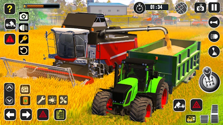 Tractor Farming Game Harvester screenshot