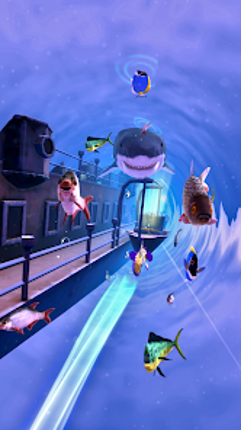 Blue Swirl: Endless Swimming Image