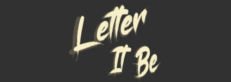 Letter It Be Image