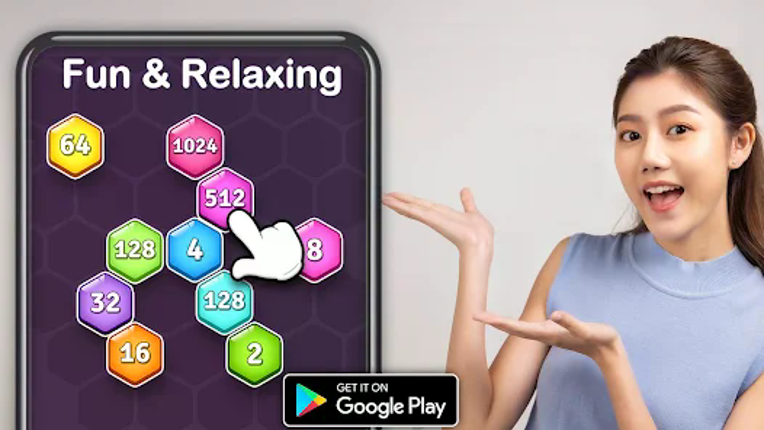 2048 Hexagon-Number Merge Game Image