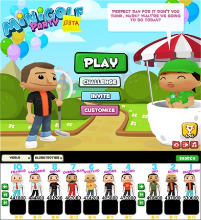 Minigolf Party Image