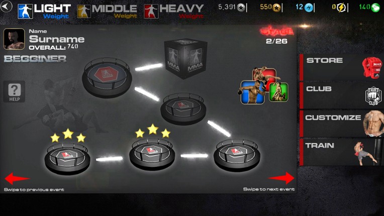 MMA Fighting and UFC Champions Simulator screenshot