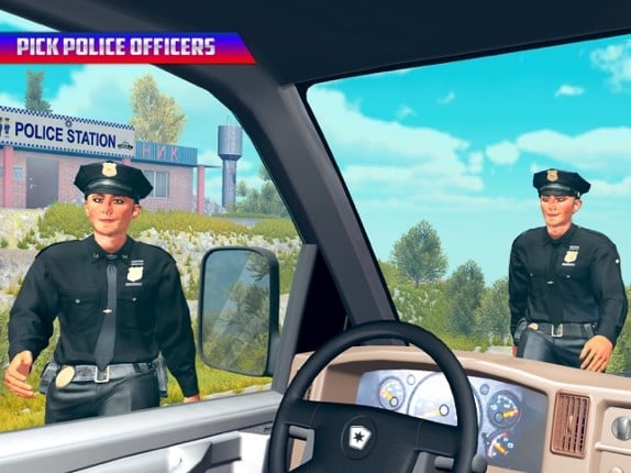 Offroad Police Van Transporter screenshot