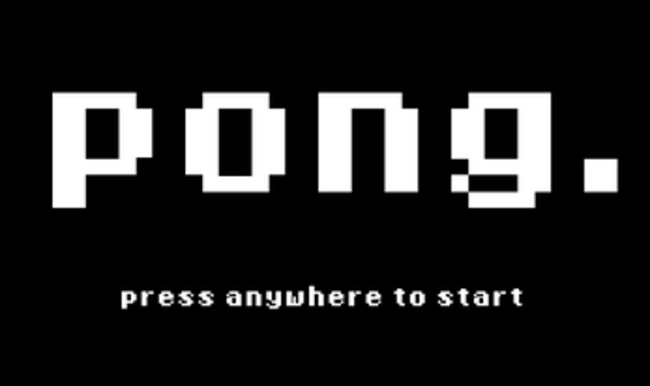 pong. screenshot