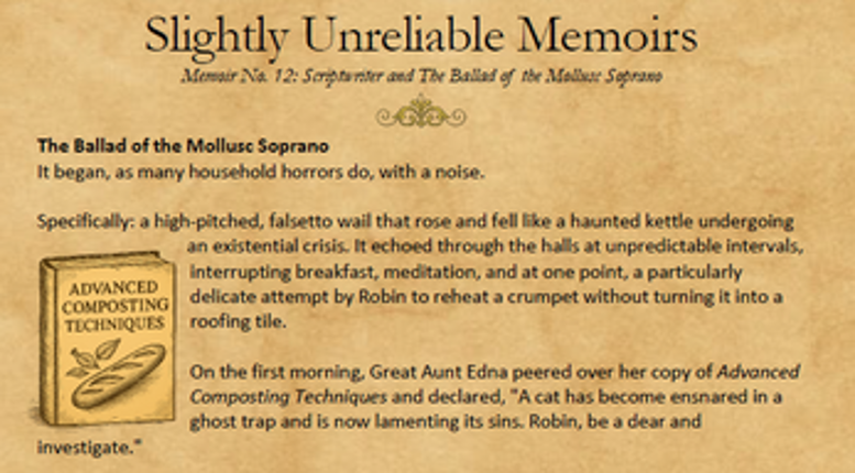 Slightly Unreliable Memoirs – Volume 3 screenshot