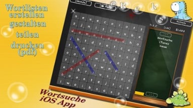 Wortsuche: Solve Word Puzzle in German Image