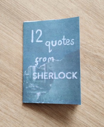 12 Quotes From Sherlock zine screenshot