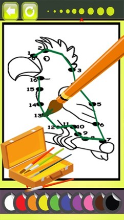 Animals Dot To Dot:finger paint for kids fun games screenshot